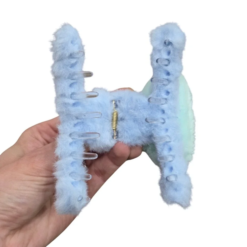 Labubu Style Fuzzy Hair Claw Clip Cute Kawaii‎ Aesthetic Hair Accessory Gift